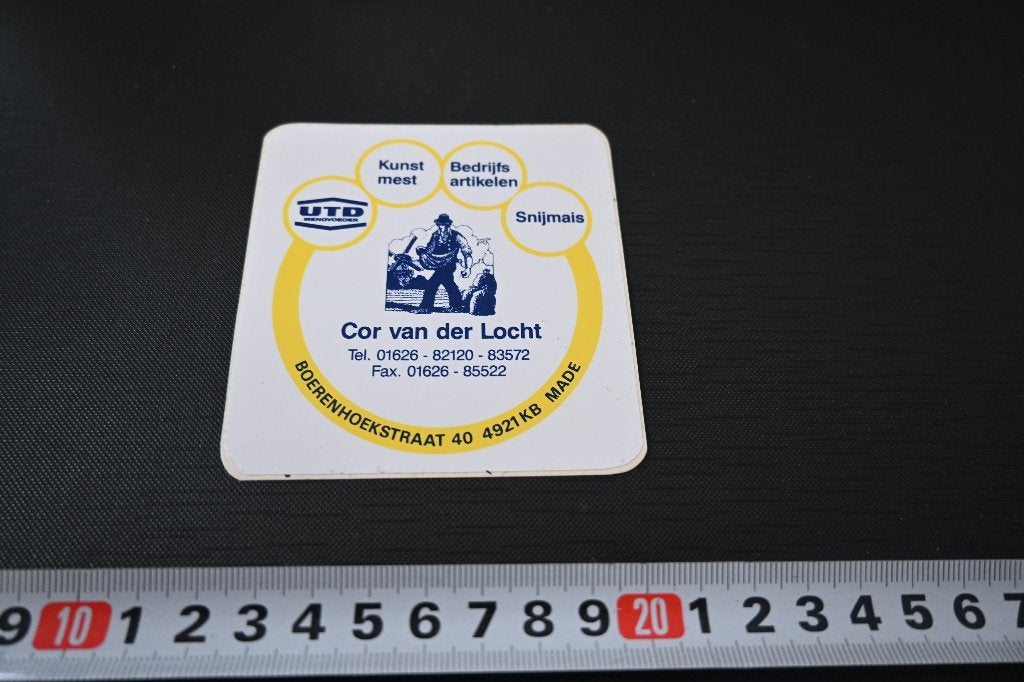 sticker Made COR van der LOCHT UTD Kunstmest Snijmais Artike, Ophalen of Verzenden, Zo goed als nieuw