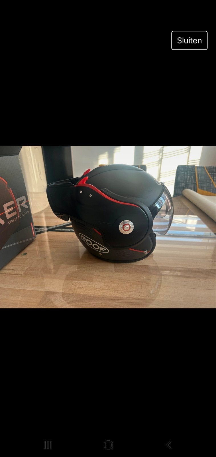 Roof Boxxer carbon fiber helm met originele doos, Ophalen of Verzenden, Gebruikt, Medium, Roof Boxer