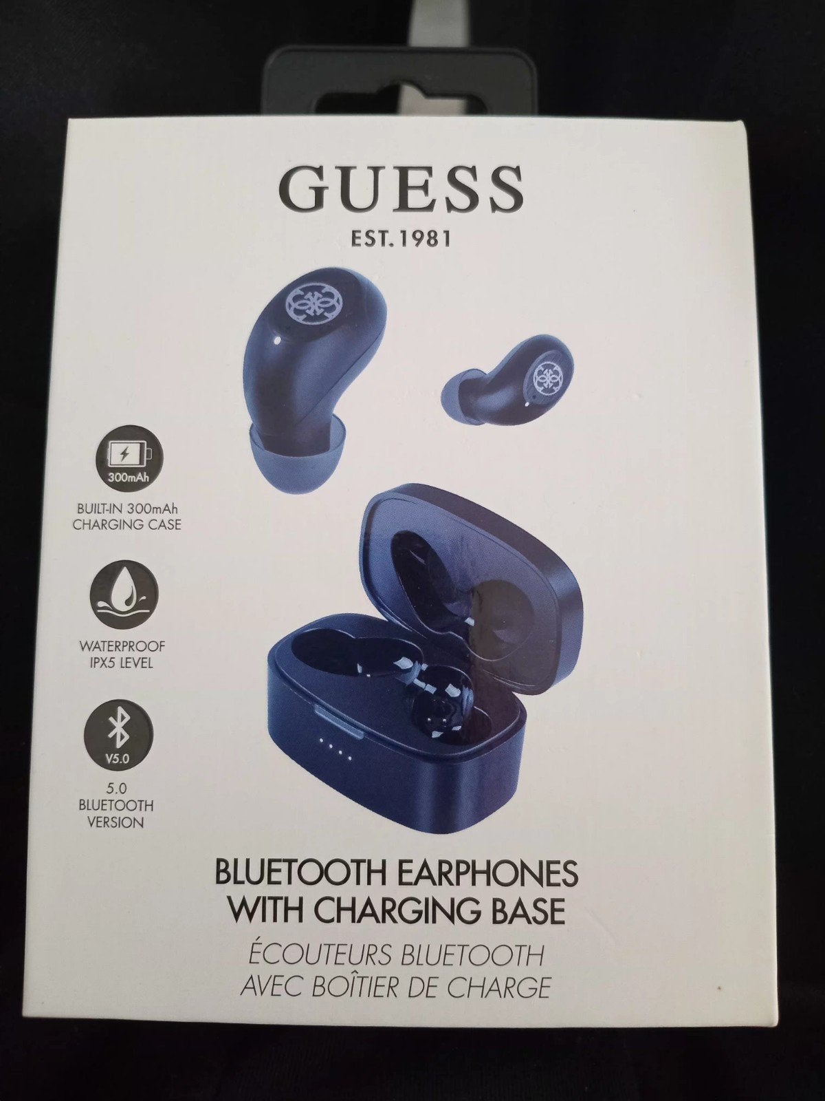 Guess Bluetooth Oordopjes met Oplaadcase - Zwart, Audio, Tv en Foto, Koptelefoons, Overige merken, In-ear, Nieuw, Ophalen of Verzenden
