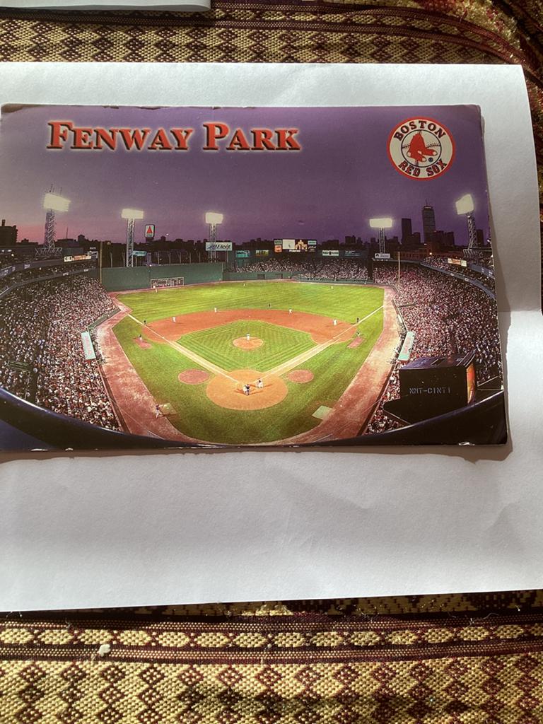 Fenway Park Boston Red Sox Aanzichkaart., Ophalen of Verzenden, 1960 tot 1980, Ongelopen, Buiten Europa