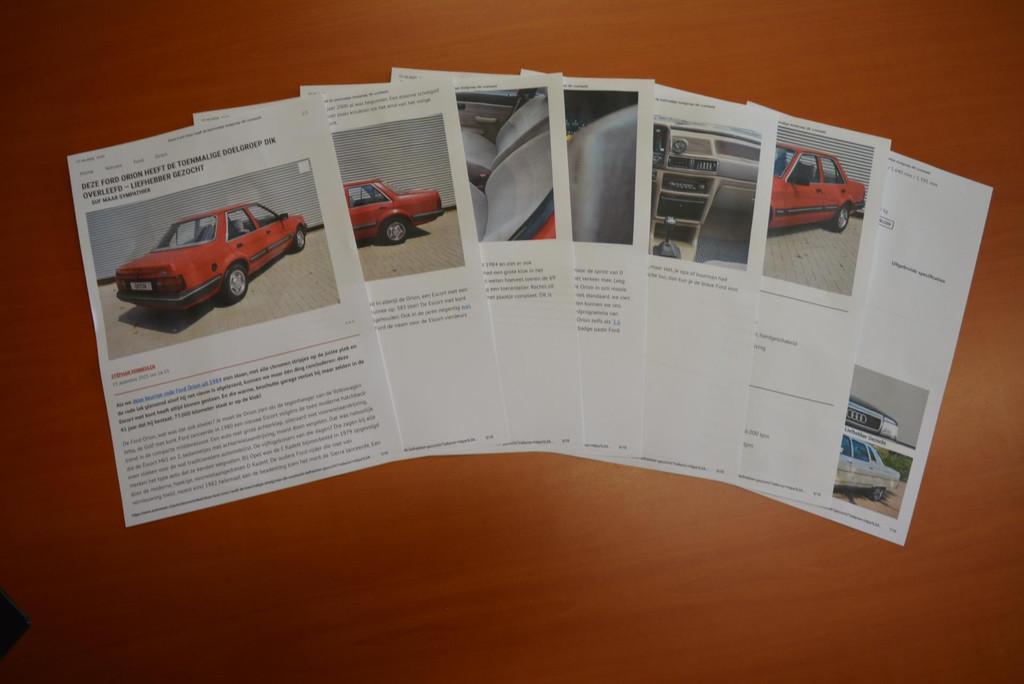 Ford Orion 1.3 GL | 4 Deurs | 77.000 km | Orginele Staat., Auto's, Ford, Voorwielaandrijving, Stof, Gebruikt, Overige modellen