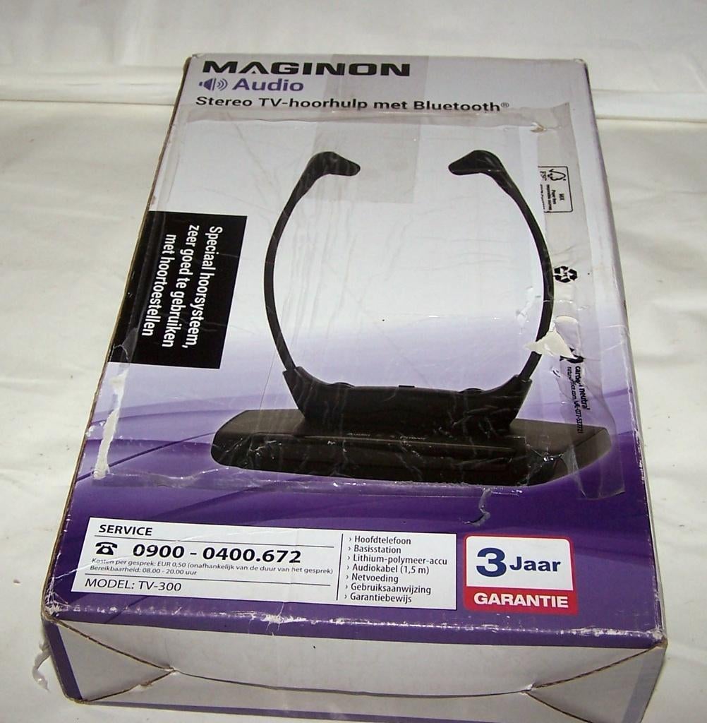 Maginon TV-300. TV-hoorhulp met bluetooth. Nieuw in doos., Ophalen of Verzenden, Nieuw