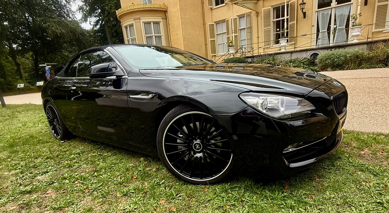 BMW 6-Serie 640I Cabrio 3.0 235KW Aut8 2011 Zwart, Auto's, Achterwielaandrijving, Zwart, Cabriolet, Zwart