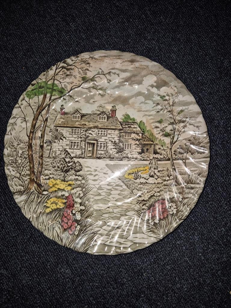 British anchor salad plate /country cottage 25,5 cm 20 stuks, Antiek en Kunst, Antiek | Servies los, Ophalen of Verzenden
