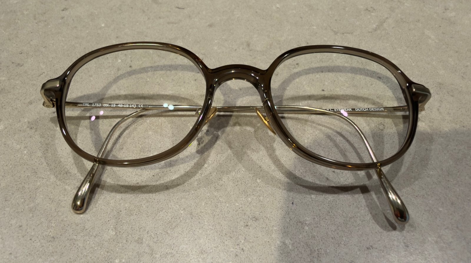 The Black label montuur + varifocale glazen- titanium, Ophalen of Verzenden, Zo goed als nieuw, Bril, Overige merken