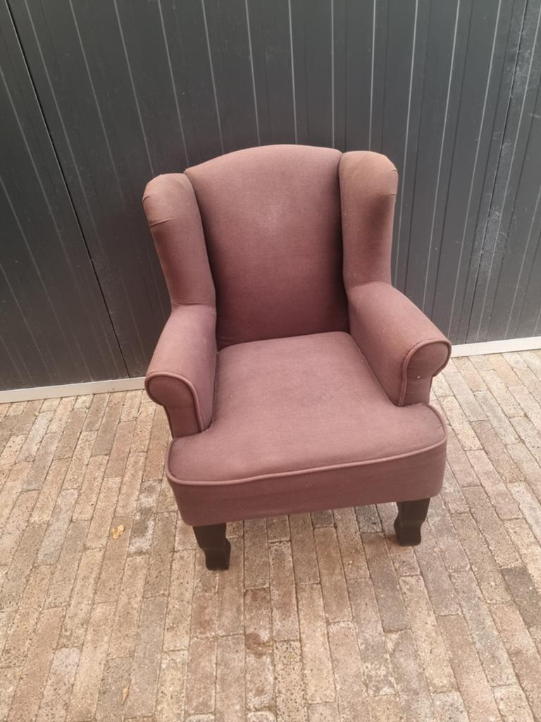 Comfortabele  kinder  fauteuil - Bruin, Ophalen, Gebruikt, Klassiek, 75 tot 100 cm