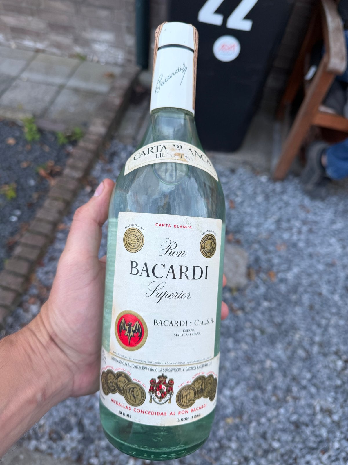 Vintage Bacardi Carta Blanca Rum - Spaanse Uitgave, Ophalen of Verzenden