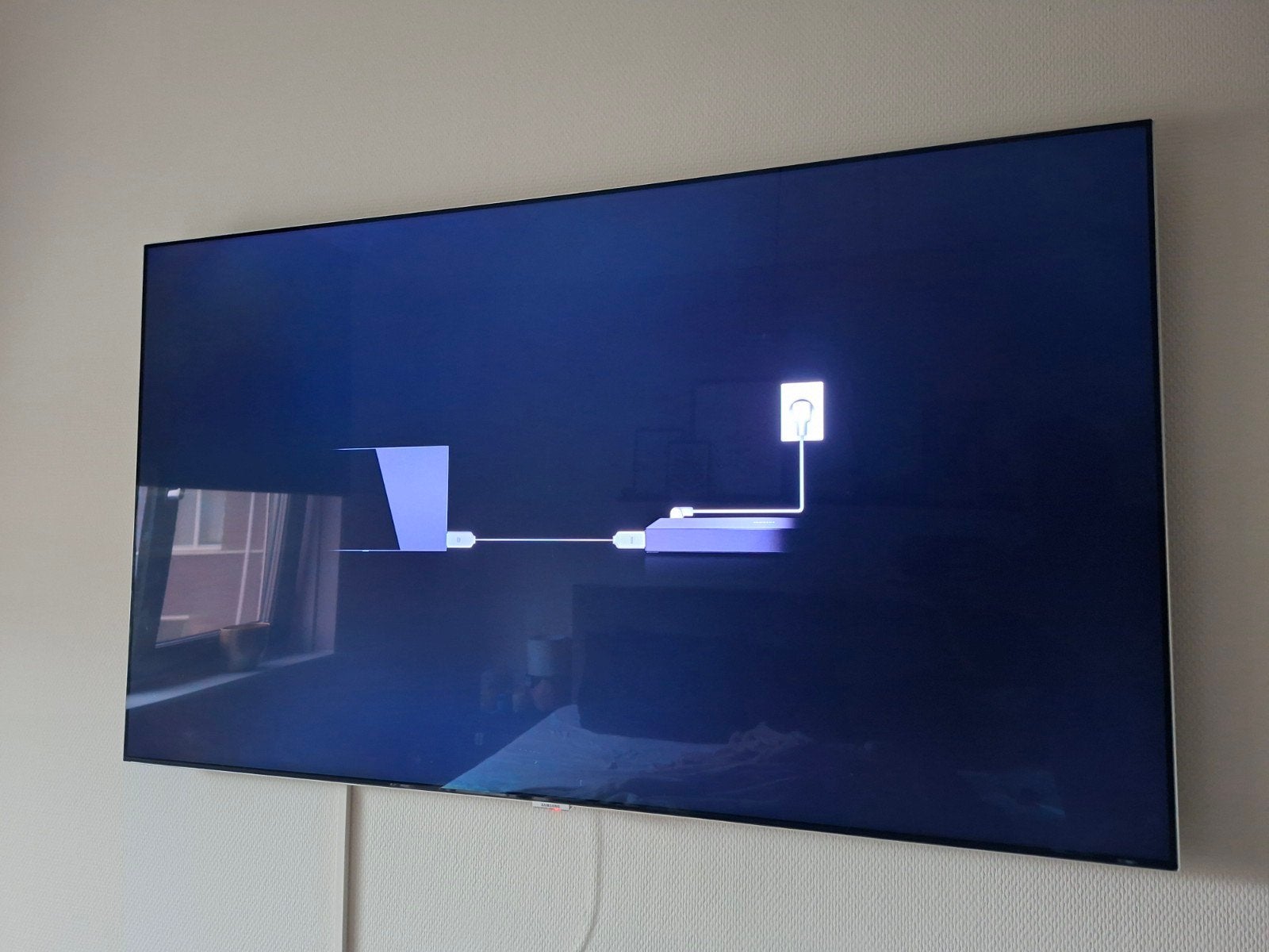 Samsung 55 inch qled met defect one connect box, Audio, Tv en Foto, Televisies, Ophalen, 100 Hz, Samsung, 100 cm of meer
