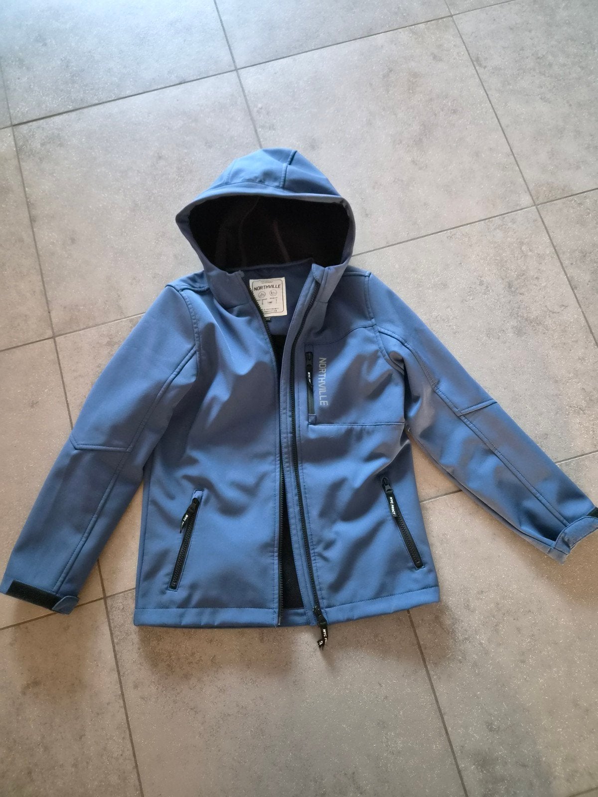 Northville foftshell jas voor kinderen - Blauw mt 146, Ophalen, Zo goed als nieuw, NORTHVILLE, Jongen