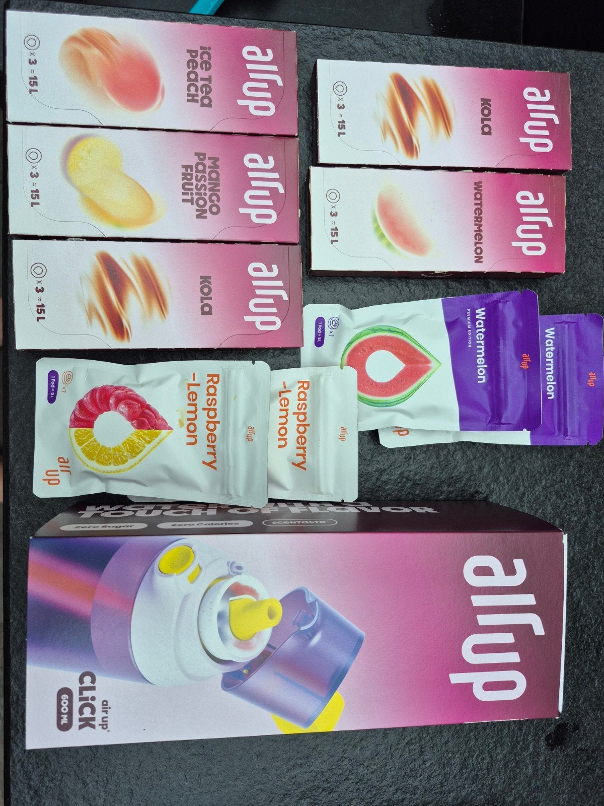Air up fles met 19 pods (4 over datum, maar nog goed), Ophalen of Verzenden, Nieuw