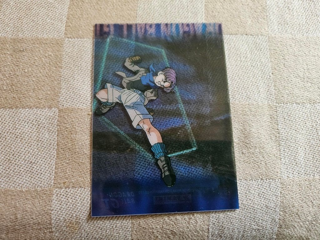 dragonball gt card doorschijnend Trunks panini, Ophalen of Verzenden, Nieuw, Losse kaart