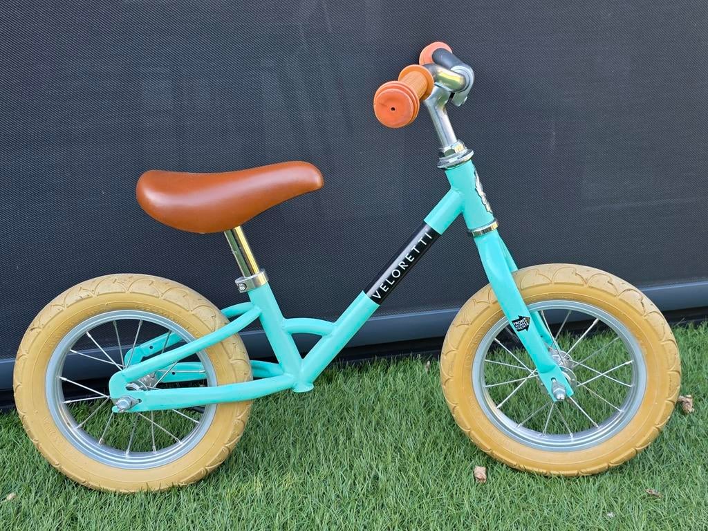 Veloretti Mini loopfiets turquoise, Ophalen, Zijwieltjes, Veloretti, Minder dan 16 inch