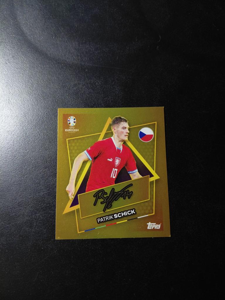 Patrik schick (gold signature) topps ek 2024 tsjechie, Verzamelen, Sportartikelen en Voetbal, Ophalen of Verzenden, Nieuw, Buitenlandse clubs