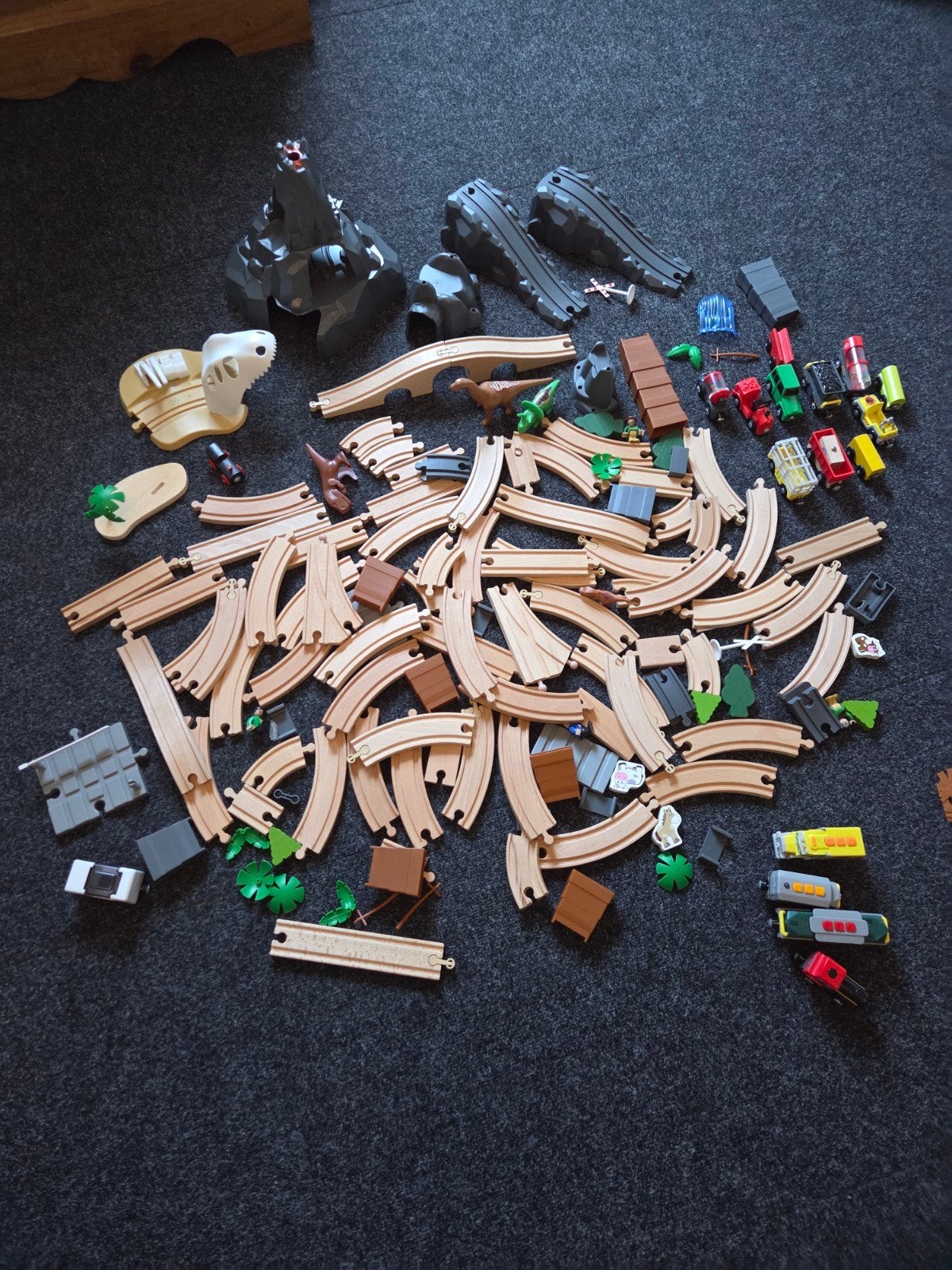 houten en plastic trein set, Ophalen, Gebruikt