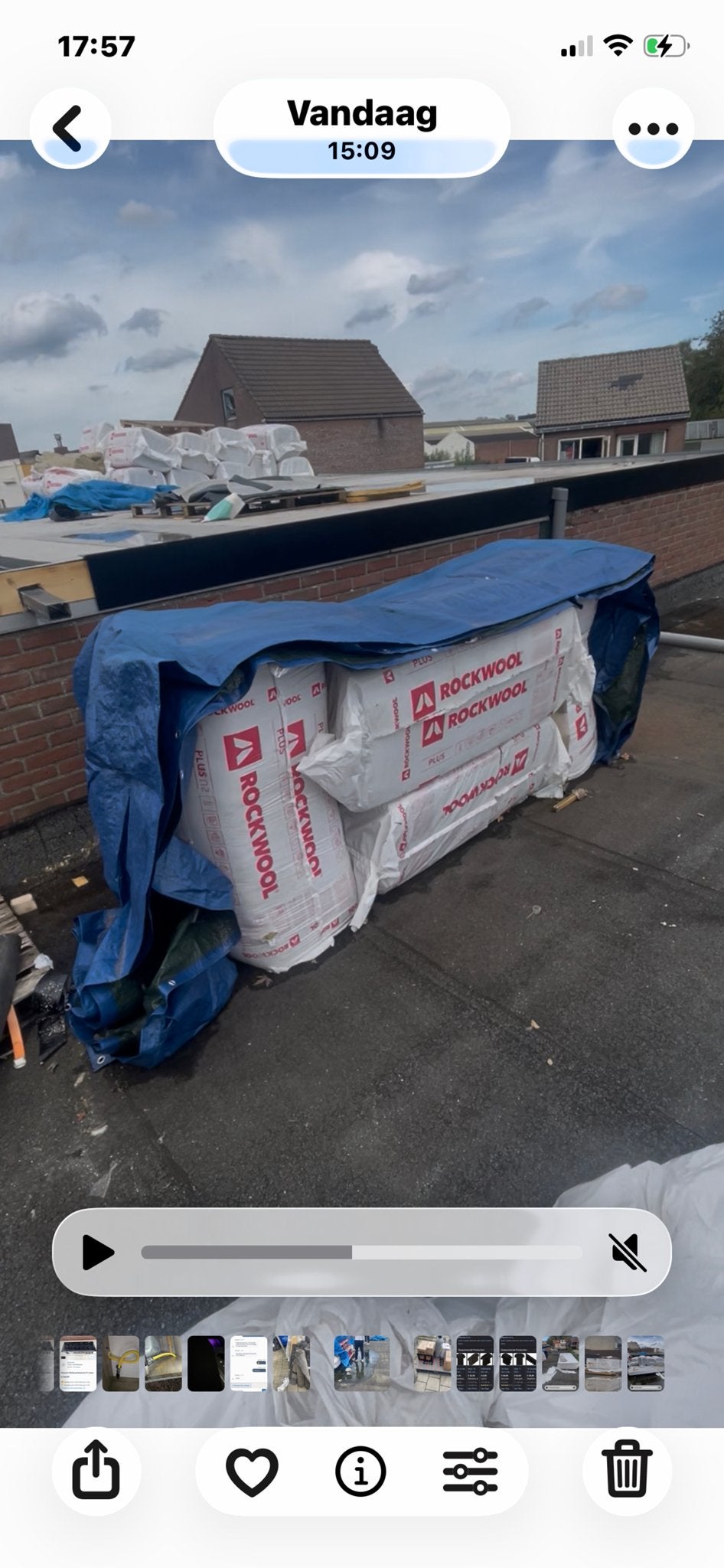 Rockwool dakisolatie nieuw, 12 cm of meer, Nieuw, Steenwol, 15 m² of meer