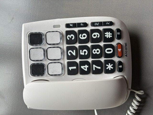 Alcatel vaste telefoon met fototoetsen, Telecommunicatie, Ophalen, Gebruikt