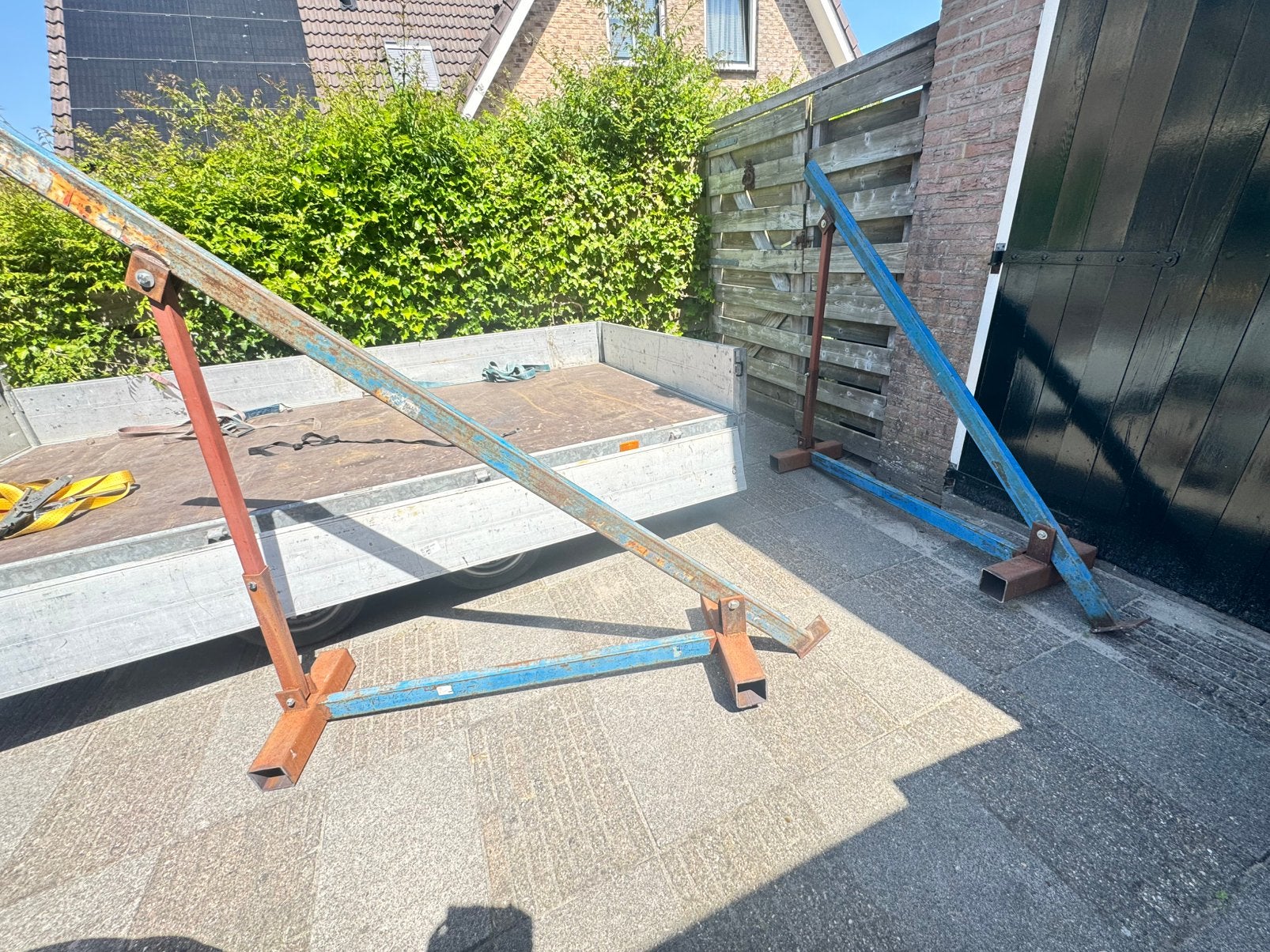 ijzeren transportbokken/kozijnen en ramen div doeleinde, Doe-het-zelf en Verbouw, Ophalen, Zo goed als nieuw, 160 cm of meer