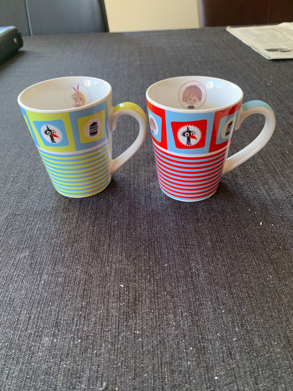 Aagje van Fiep Westendorp 2 bekers+ 1 schaaltje, Ophalen of Verzenden, Zo goed als nieuw, Overige stijlen, Kop(pen) en/of Schotel(s)