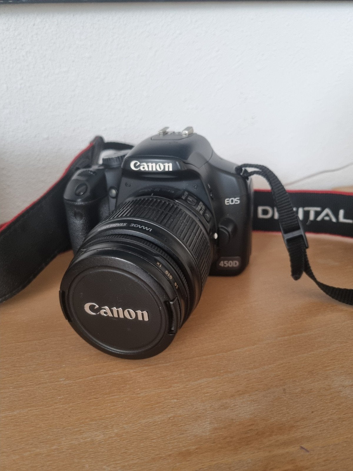 Canon EOS 450D Spiegelreflexcamera met lens en accessoires, Audio, Tv en Foto, Fotocamera's Digitaal, Ingebouwde flitser, Gebruikt