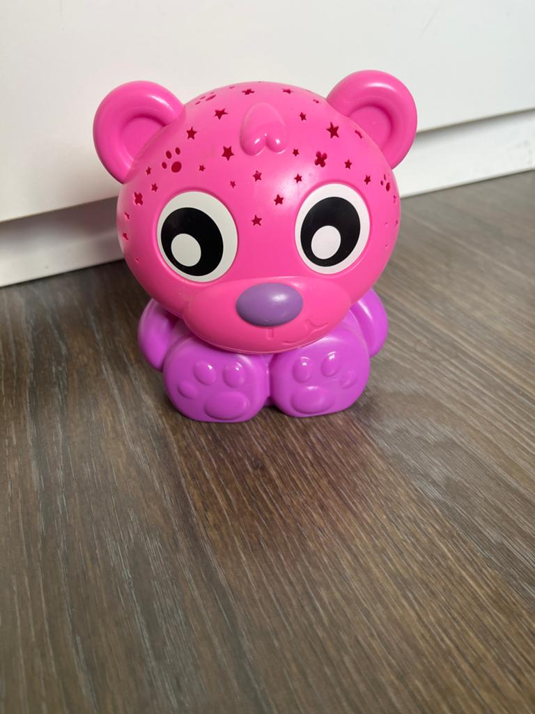 Playgro Nachtlampje/Projector Roze Beer - Kleurwisselend, Ophalen of Verzenden, Zo goed als nieuw
