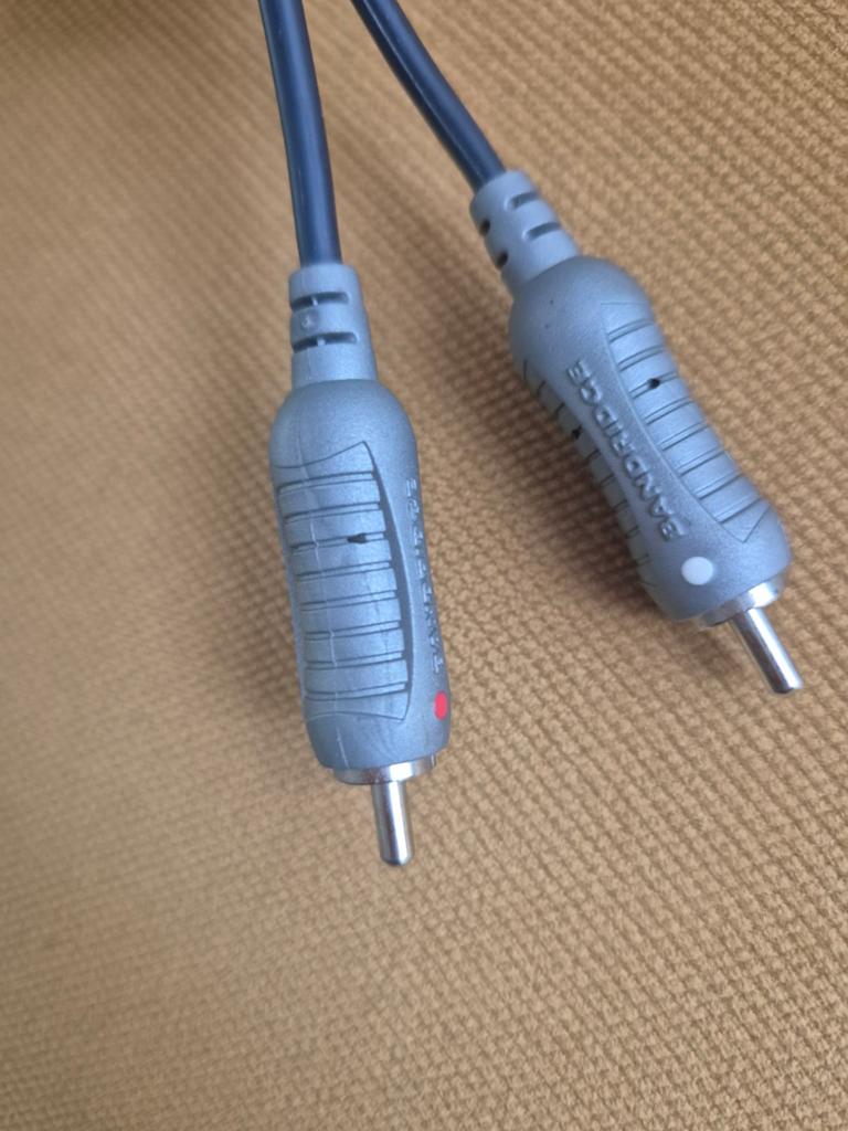 Bandridge 3.5mm Jack naar 2x RCA Tulp Kabel, Ophalen of Verzenden, Gebruikt, Minder dan 2 meter, Interlink-kabel