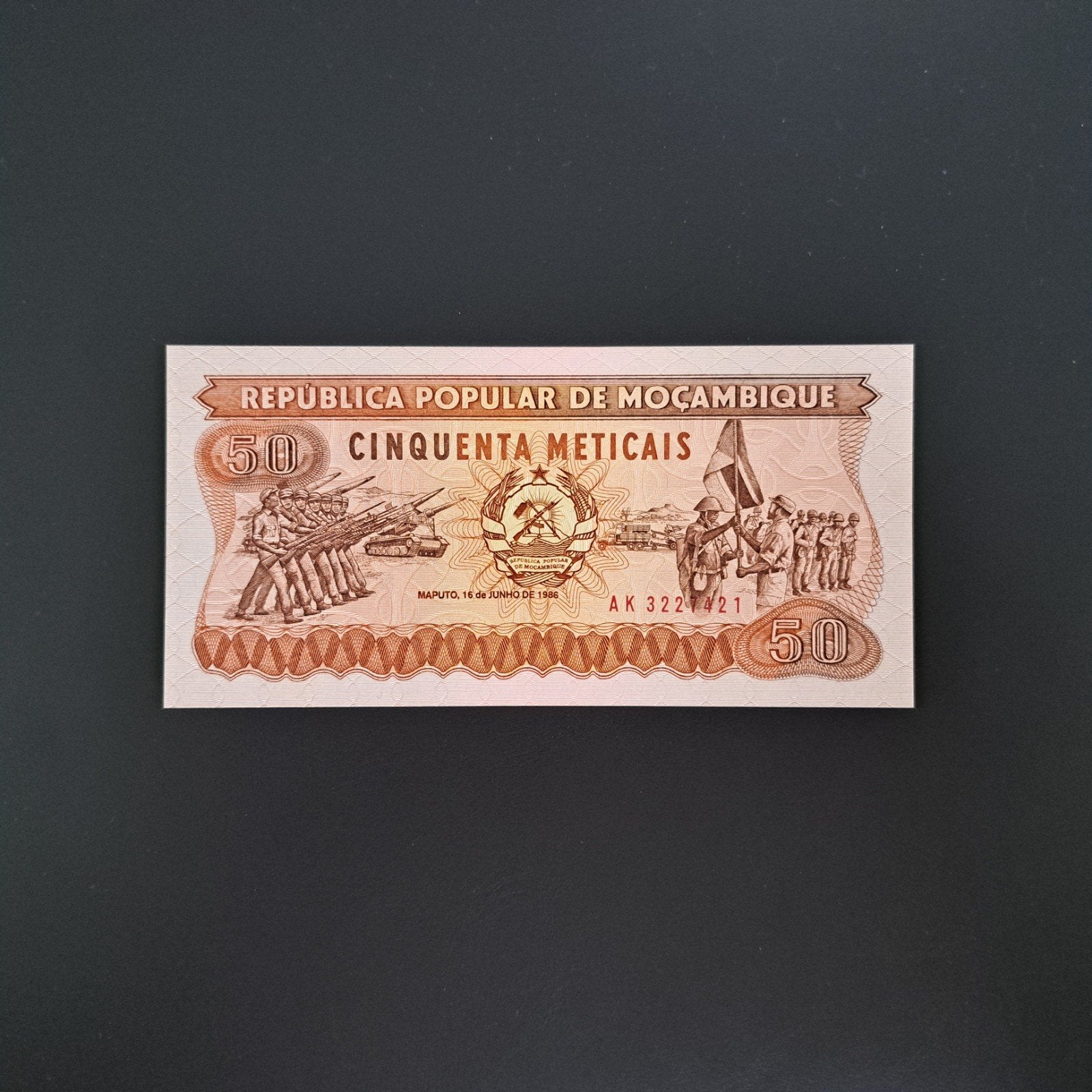 50 meticais Mozambique #003, Postzegels en Munten, Verzenden, Overige landen, Los biljet