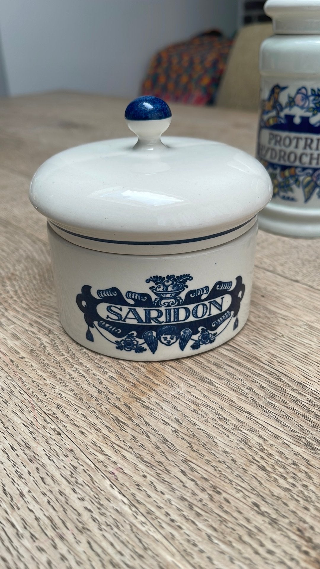 Vintage Saridon potje van Plateelbakkerij Schoonhoven, Ophalen of Verzenden