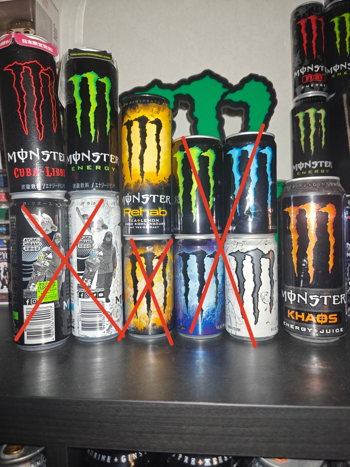 Monster Energy blikken - Diverse soorten, Ophalen of Verzenden, Zo goed als nieuw