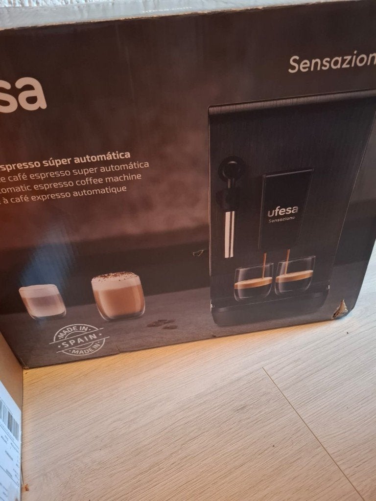 Nieuwe Ufesa Sensazione Volautomatische Espressomachine, Ophalen of Verzenden, Nieuw, Espresso apparaat, Gemalen koffie