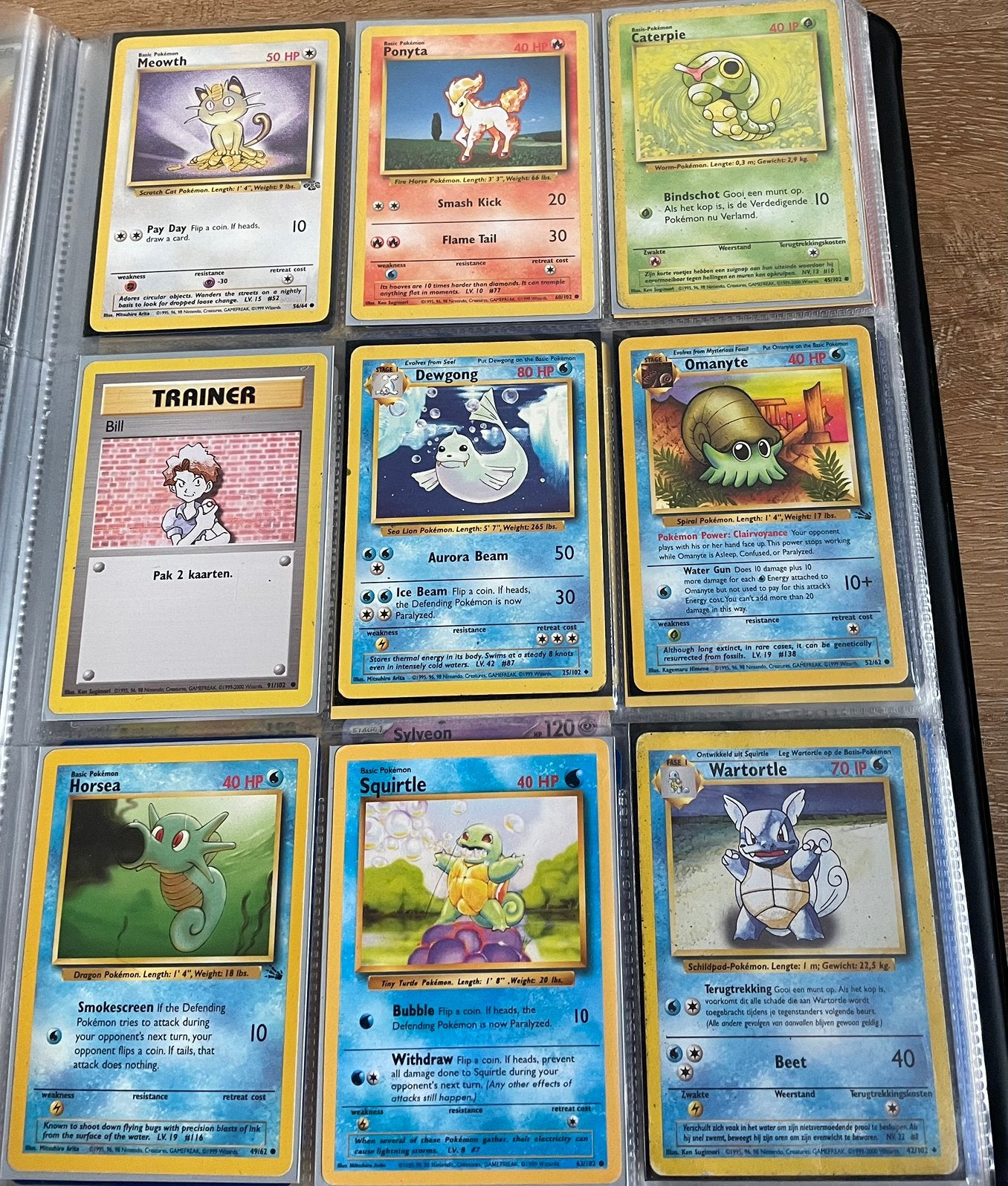 Oude Nederlandse en Engelse Pokémon kaarten, Hobby en Vrije tijd, Ophalen of Verzenden, Gebruikt, Meerdere kaarten