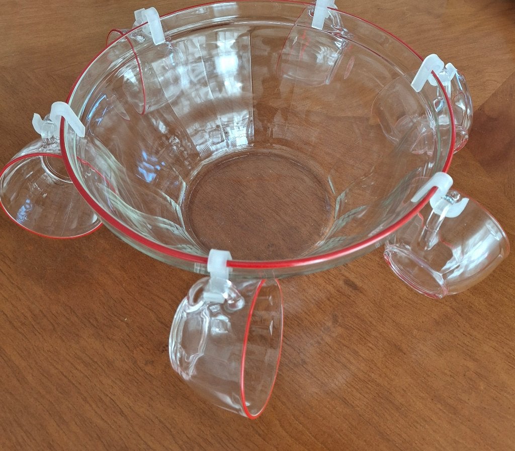 Bowlset, Ophalen, Glas of Glazen, Gebruikt, Glas