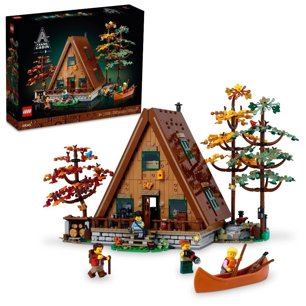LEGO Ideas 21338 A-Frame Cabin – Blokhut – 2082 onderdelen, Gebruikt, ., Lego, Ophalen of Verzenden