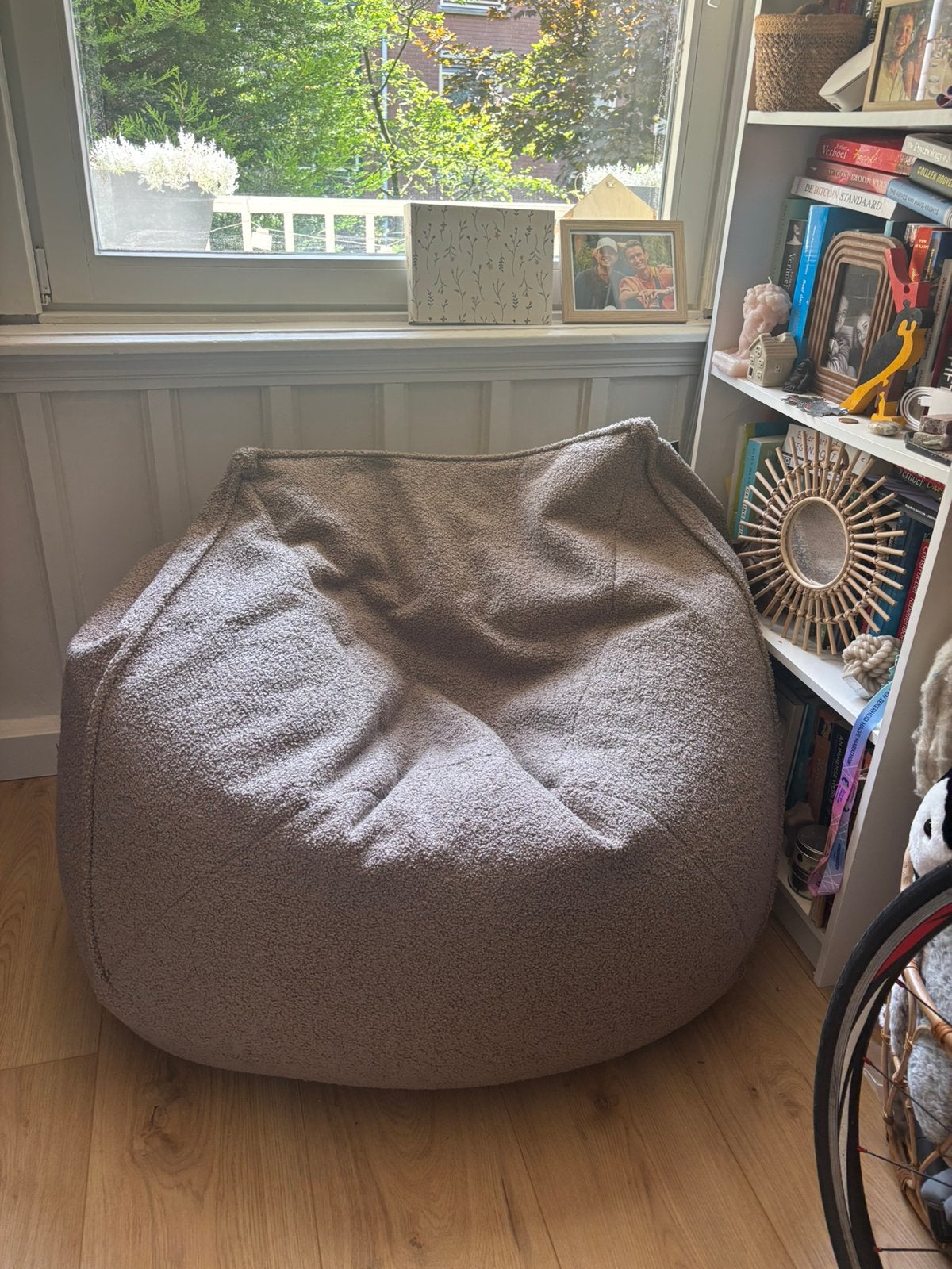 Lebel loungestoel Fay- taupe- 70x100x100 cm, nieuw., Ophalen of Verzenden, Nieuw