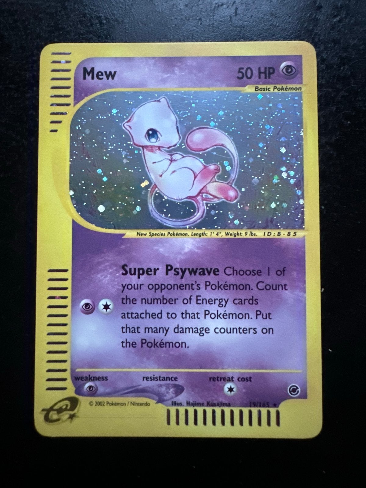 Mew #19 Expedition Holo Pokémon Kaart - Zeldzaam!, Ophalen of Verzenden, Gebruikt, Losse kaart, Foil