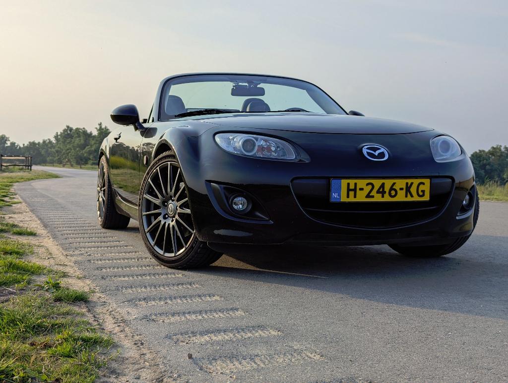 Mazda MX-5 1.8 TS+ 2009 Zwart, Auto's, Mazda, Particulier, MX-5, ABS, Airbags, Airconditioning, Bluetooth, Boordcomputer, Centrale vergrendeling
