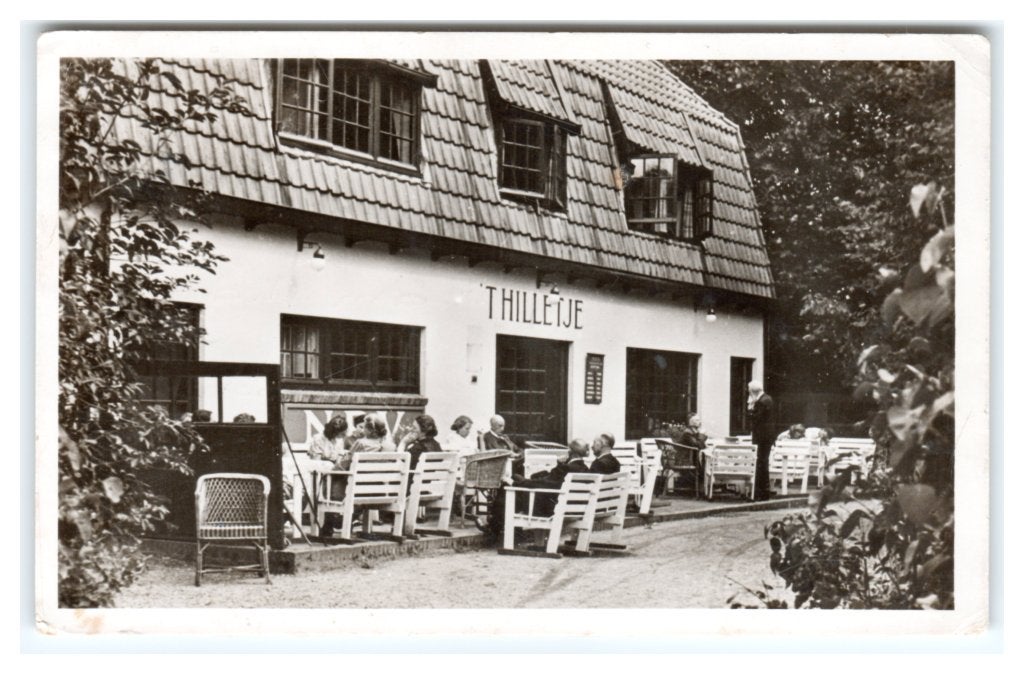 Kootwijk, Hotel-Café-Restaurant "t Hilletje", Ophalen of Verzenden, 1940 tot 1960, Gelopen, Gelderland