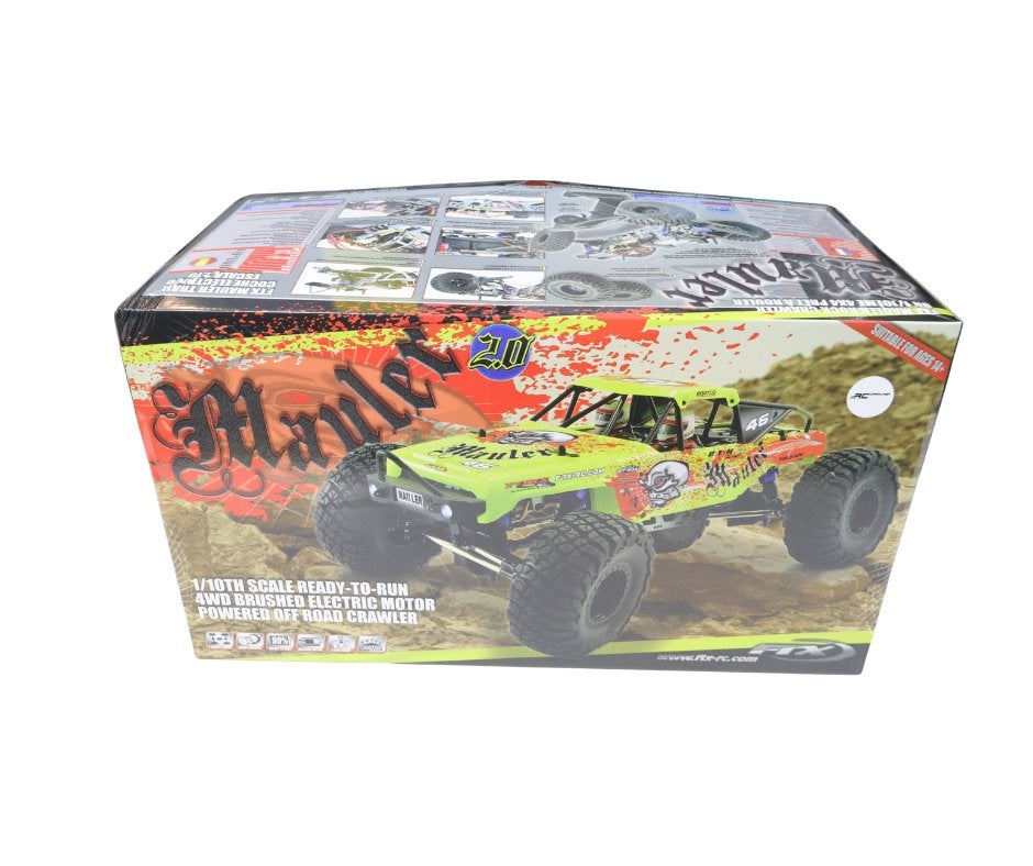 FTX MAULER 2.0 ROCK CRAWLER 1:10 4X4 READY-TO-RUN YELLOW, Verzenden, Nieuw, Schaal 1:10, Auto offroad