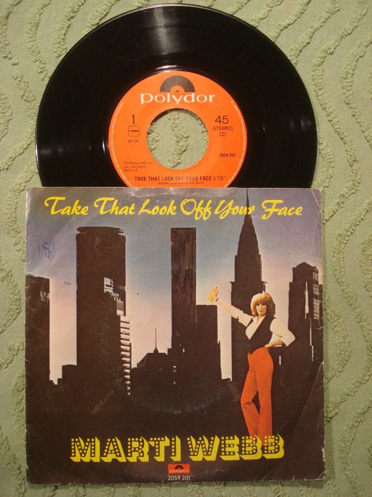 Marti Webb 7" Vinyl Single: Take that look of your face (NL), Ophalen of Verzenden, Zo goed als nieuw, 7 inch, Pop