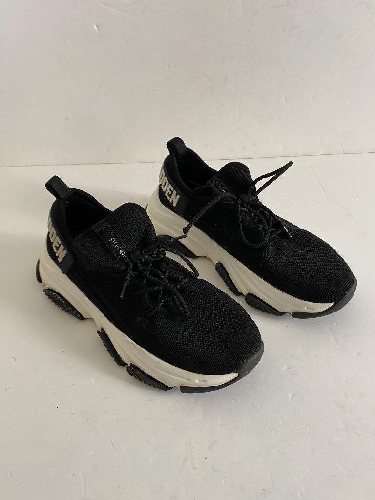 K69 Steve Madden maat 40 sneakers gympen schoenen zwart/wit, Zwart, Steve Madden, Ophalen of Verzenden, Sneakers of Gympen