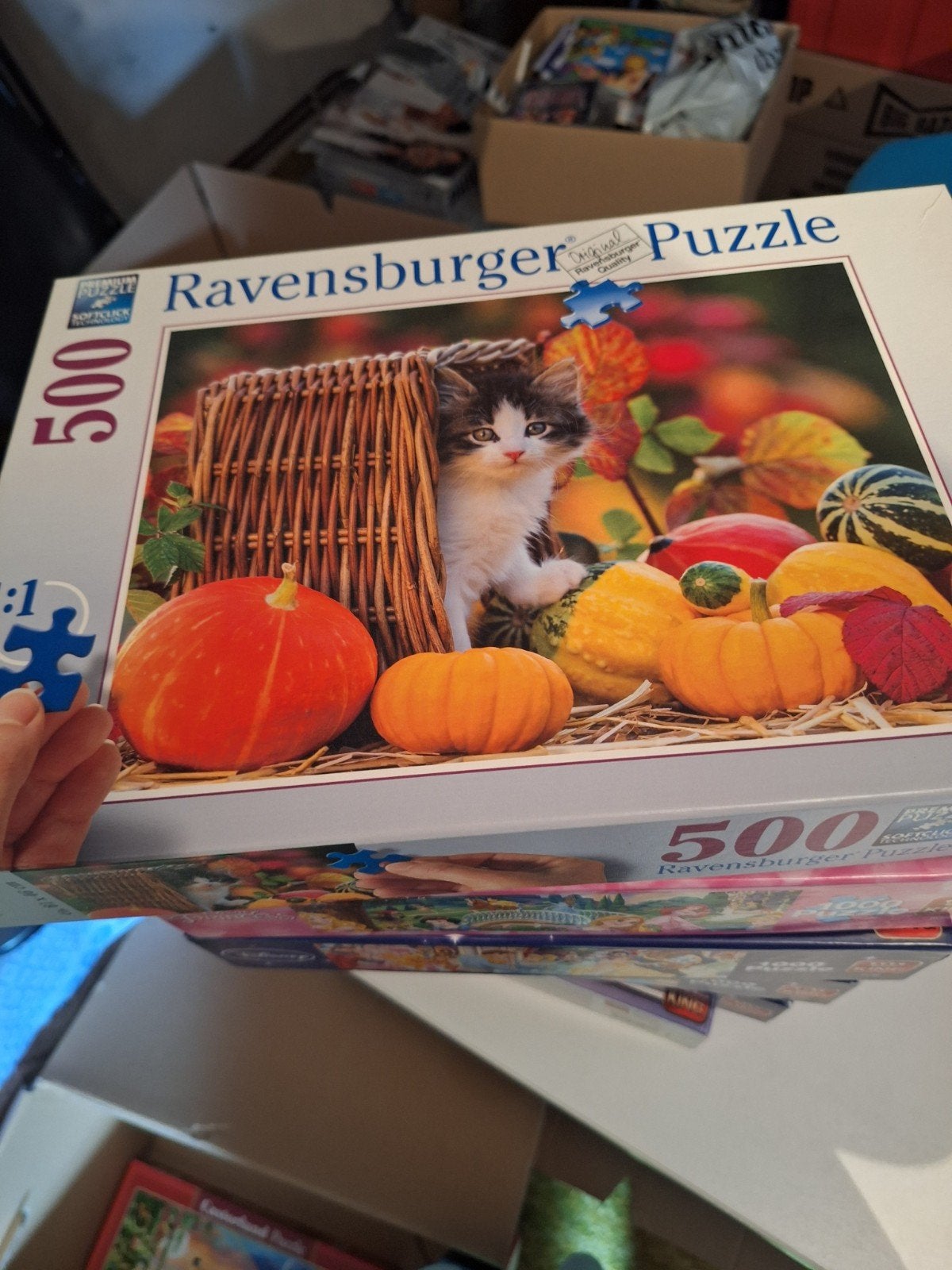 Poesen puzzel compleet 1x gemaakt, Ophalen, 500 t/m 1500 stukjes, Zo goed als nieuw, Legpuzzel