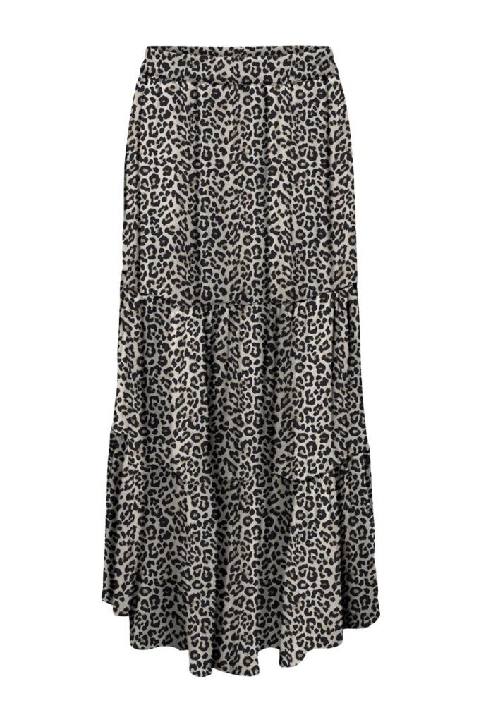 Only panterprint rok, Maat 38/40 (M), Only, Bruin, Ophalen of Verzenden