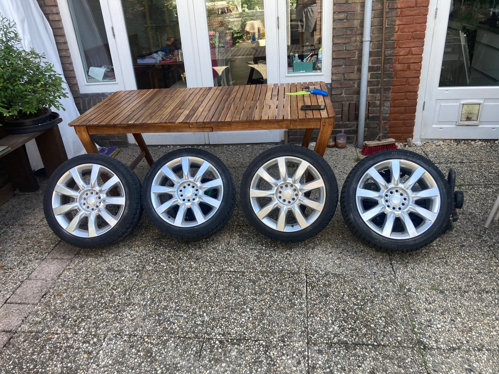 17 inch 5x100 + 5x110 winterbanden met velgen, Auto-onderdelen, Banden en Velgen, Ophalen, 215 mm, Velg(en), 17 inch