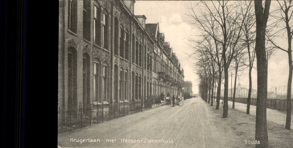 Gouda - Krugerlaan - Iterson-Ziekenhuis, Ophalen of Verzenden, 1940 tot 1960, Gelopen, Zuid-Holland