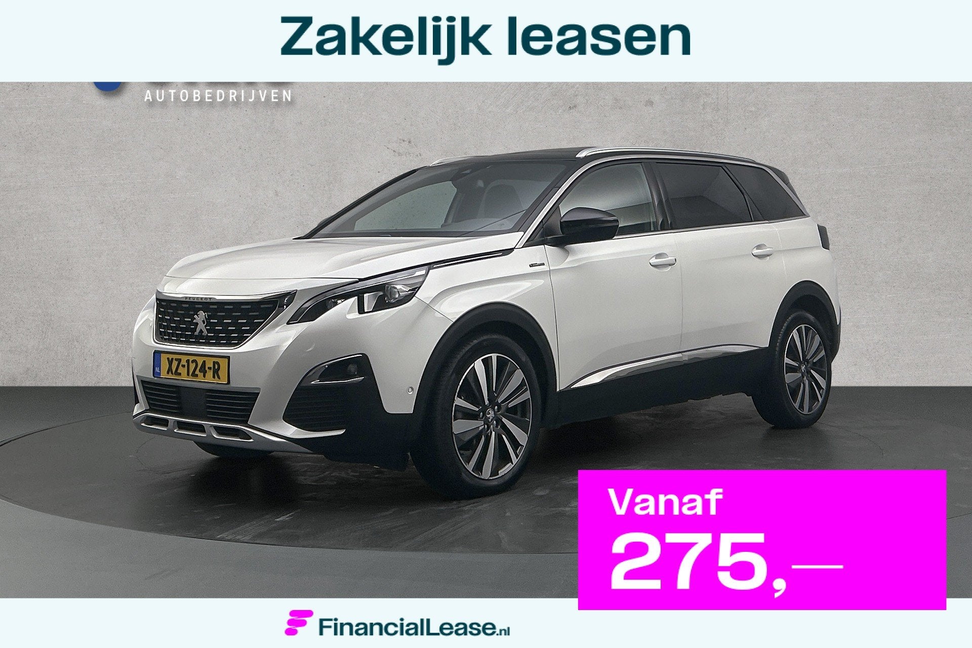 Peugeot 5008 1.2 PureTech GT-Line | Half leder | Panoramadak, Voorwielaandrijving, Gebruikt, 1199 cc, Wit