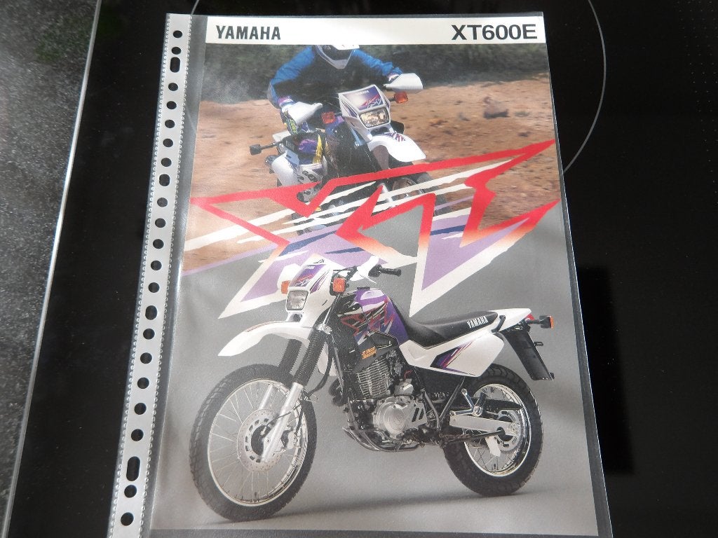 Yamaha XT600E Brochure - Origineel, Motoren, Ophalen of Verzenden, Yamaha