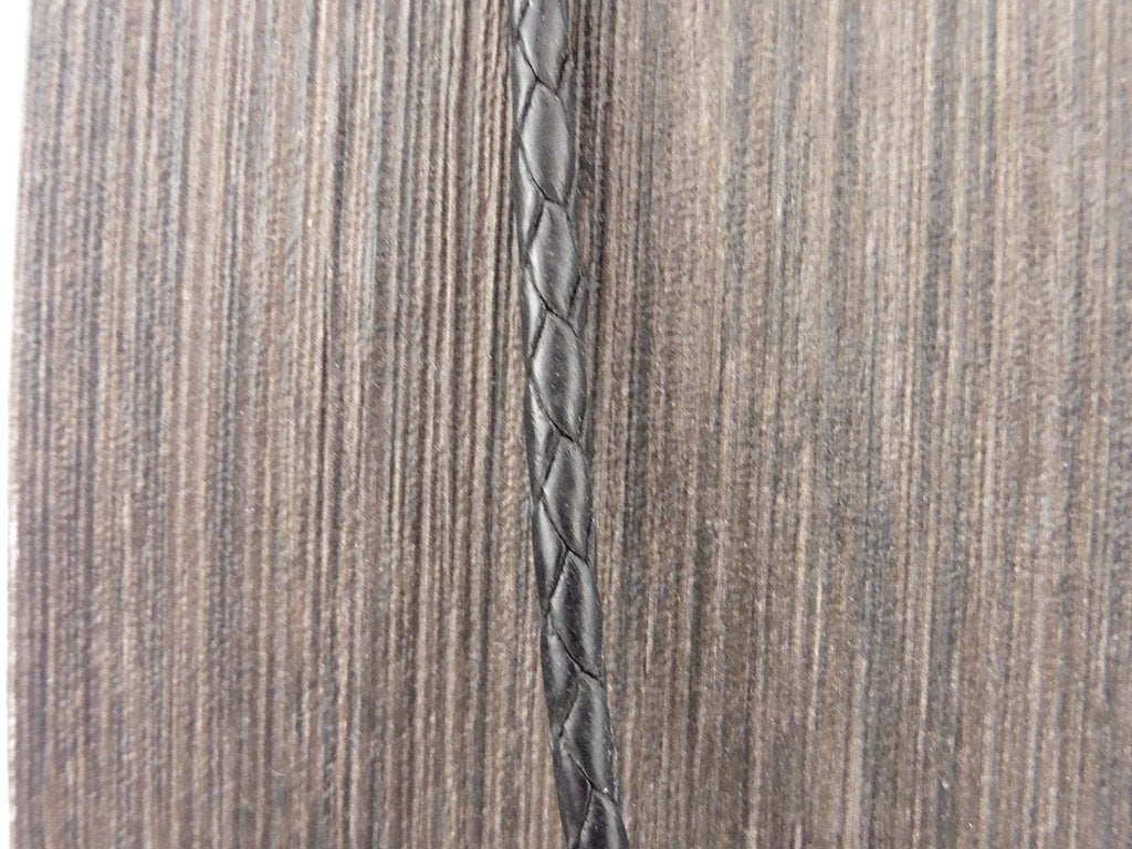 Leren Pandora collier met zilveren slot                Z40aa, Overige materialen, Gebruikt, ., Zwart