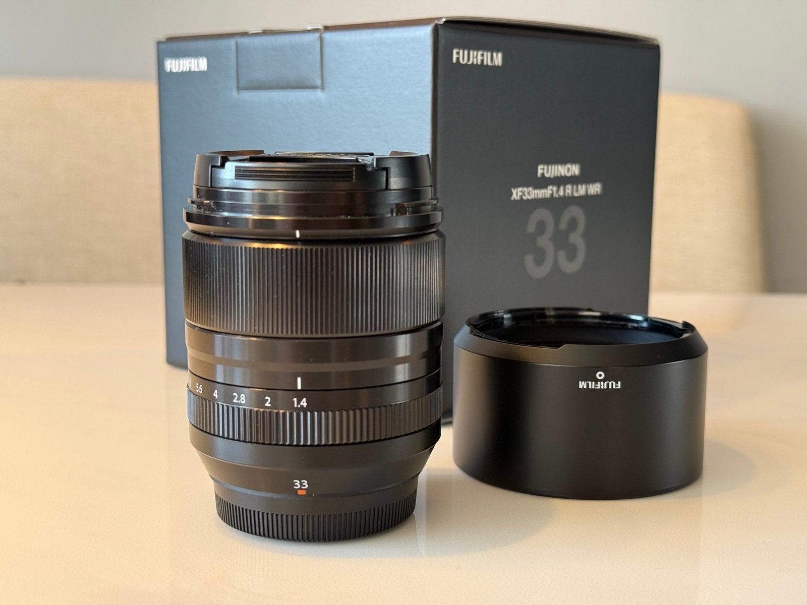 Fujifilm FX 33mm F1.4 R Occasion, Fujifilm, Ophalen of Verzenden, Zo goed als nieuw, Standaardlens