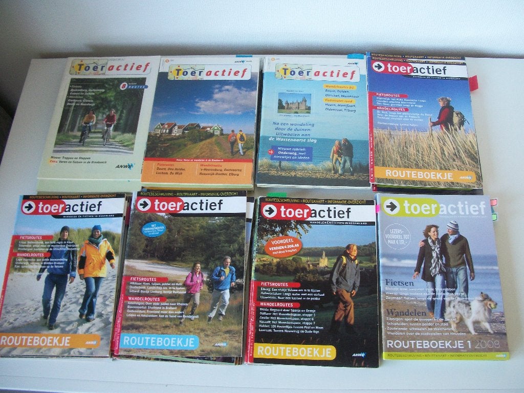 Toeractief 2001 - 2015 wandel, fietsroutes Nederland p.jaarg, Ophalen of Verzenden, Zo goed als nieuw, Sport en Vrije tijd