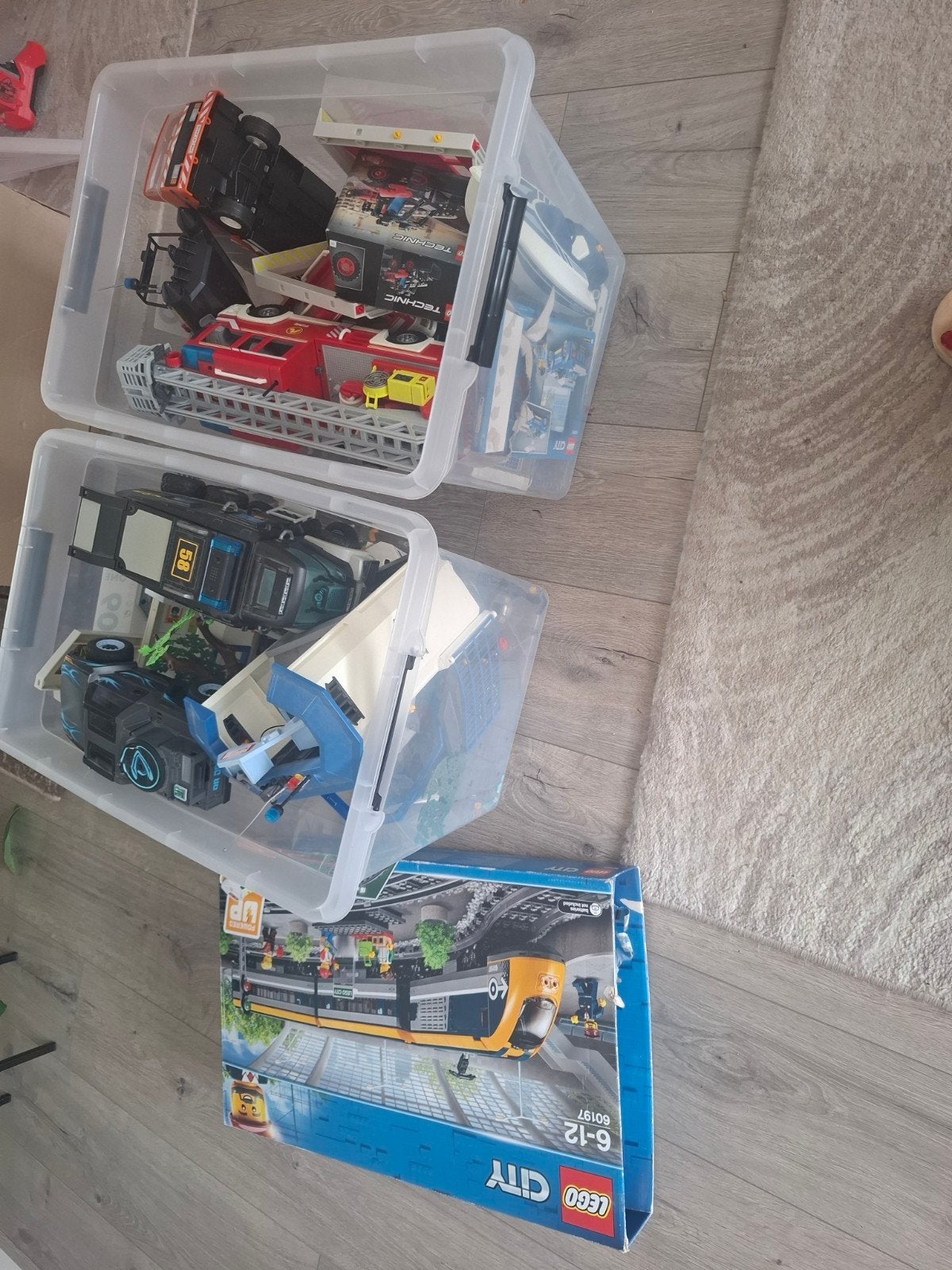 Grote Playmobil en LEGO City Trein Collectie, Ophalen, Gebruikt