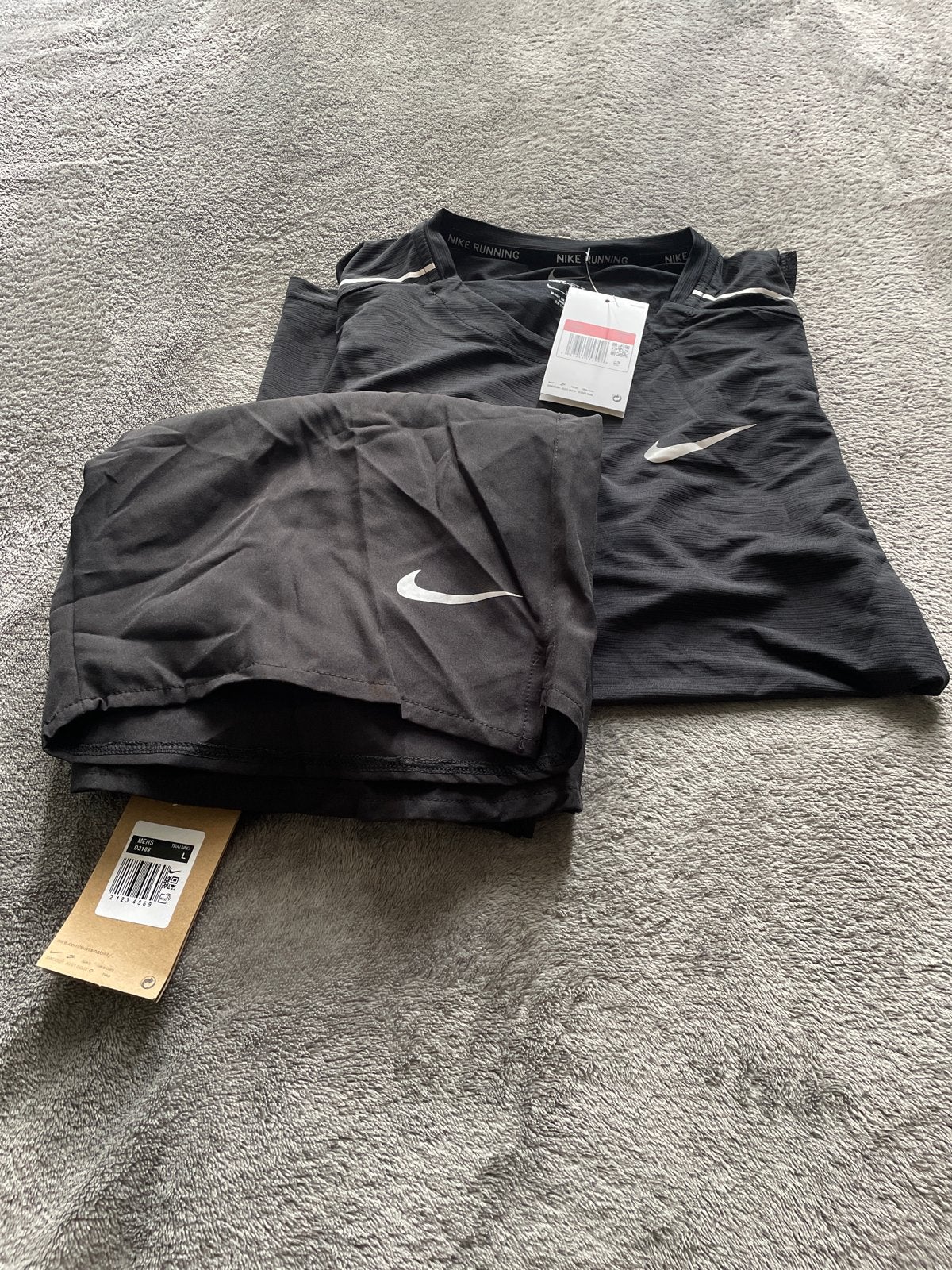 Nike Miller 1.0 Zwart Sportset (T-shirt & Korte Broek), Maat 48/50 (M), Zwart, Nieuw, Ophalen of Verzenden
